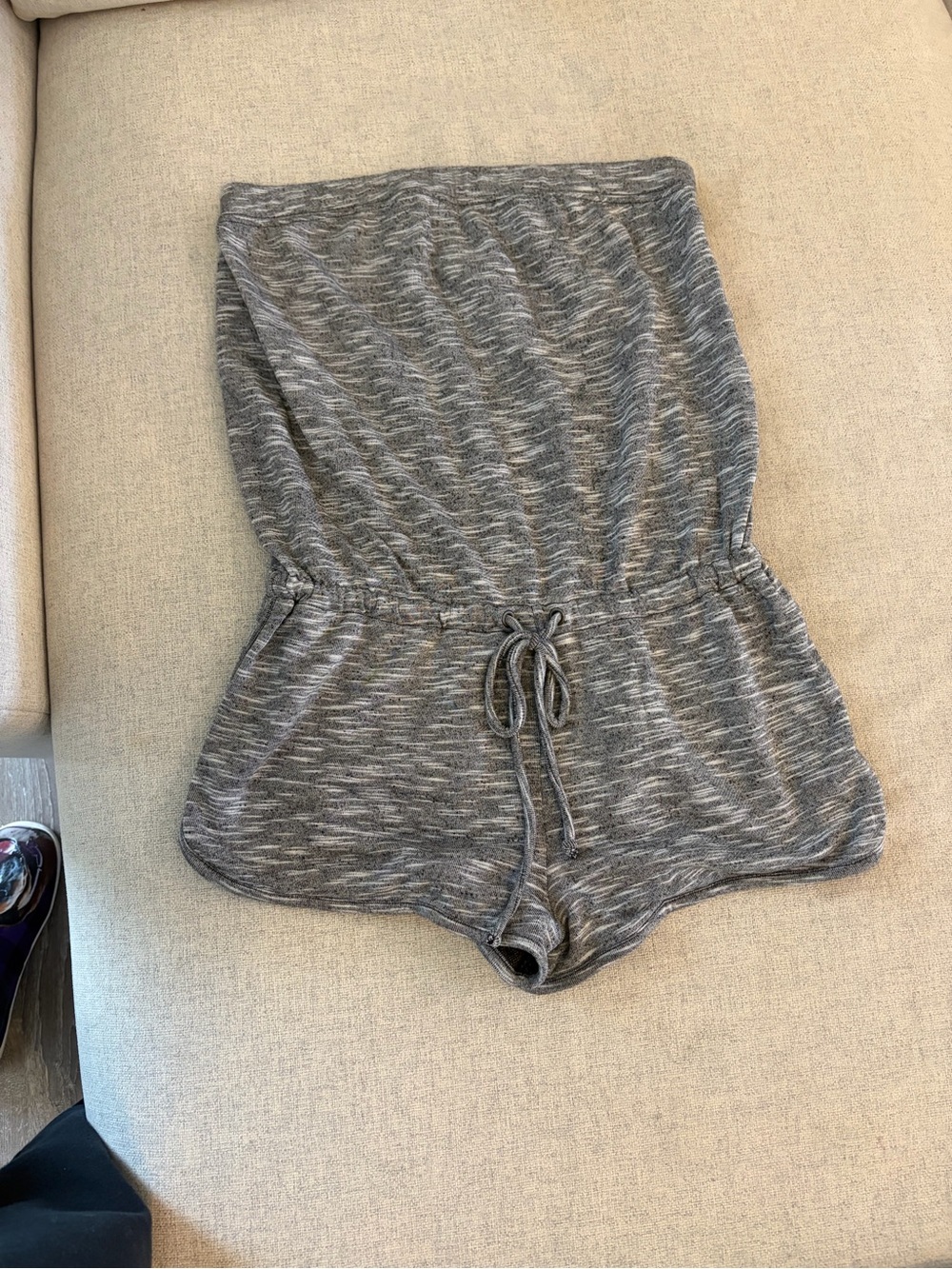 Mossimo Supply Co Gray Space Dye Strapless Romper Size Small